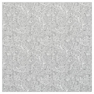 Medical B&W Pattern Fabric
