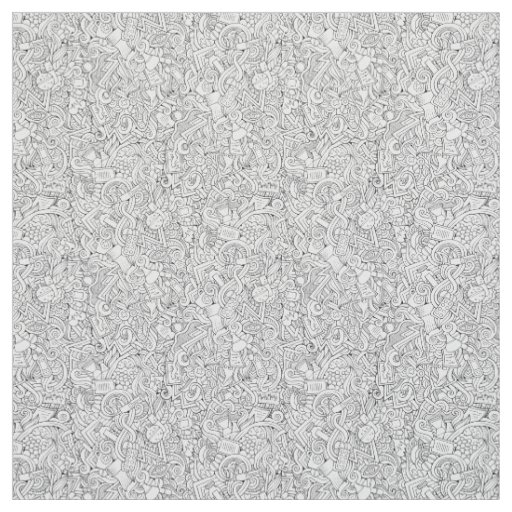 Medical B&W Pattern Fabric