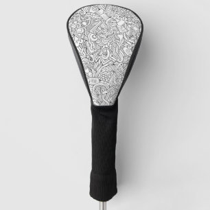 Medical B&W Pattern Golf Head Cover
