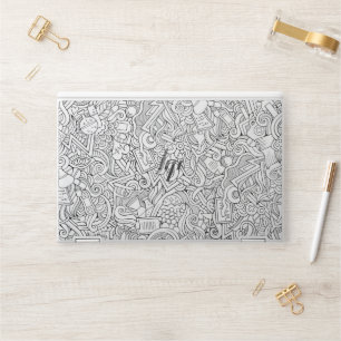 Medical B&W Pattern HP Laptop Skin