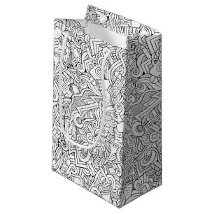 Medical B&W Pattern Small Gift Bag