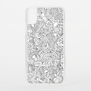 Medical B&W Pattern iPhone XS Case