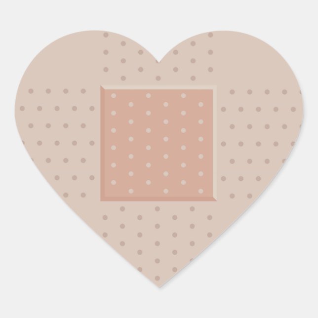 Medical Band-Aid Plaster - Heart Sticker (Front)