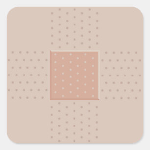 Medical Band-Aid Plaster - Square Sticker
