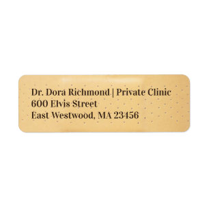 Medical Bandage Return Address Label