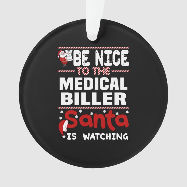 Medical Biller Ornament (Front)