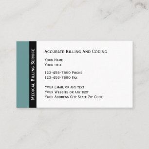 Medical Billing And Coding Business Card