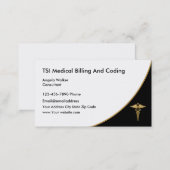 Medical Billing And Coding Business Card (Front/Back)