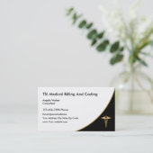 Medical Billing And Coding Business Card (Standing Front)