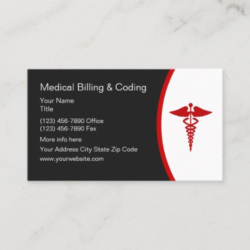 Medical Billing And Coding Business Card