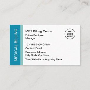 Medical Billing Modern Logo Business Cards