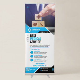 Medical - Blue Retractable Banner