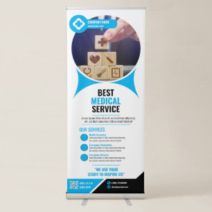 Medical - Blue Retractable Banner