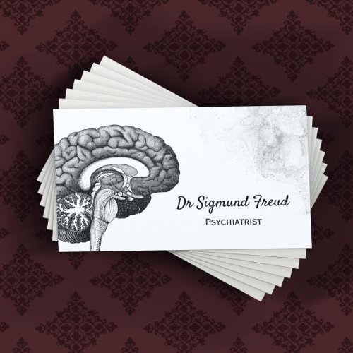 Medical brain anatomy clinic healthcare business card