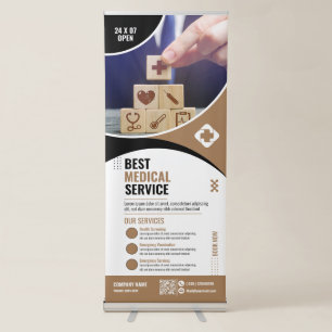 Medical - Brown Retractable Banner