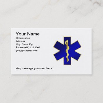 Medical Business Card by sponner at Zazzle
