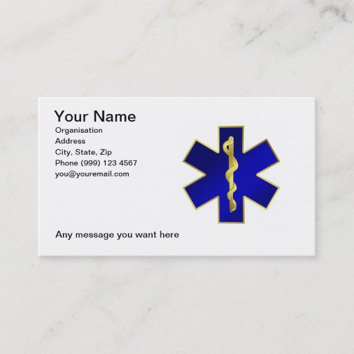 Customizable Medical Business card