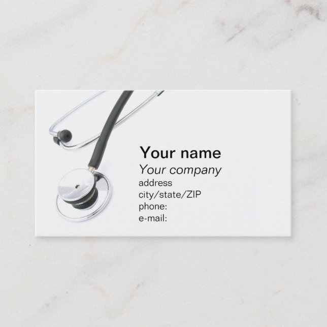 Medical business card (Front)