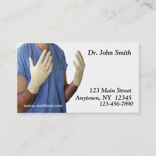 Customizable Medical Business Card