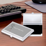 Medical Business Card Holder<br><div class="desc">Medical theme business card holder with a graphic image of a stethoscope with heart shape printed on the front with your name and profession boldly displayed for a best first impression. Designed told hold your business cards and protect them in style for a doctor,  nurse medical or healthcare professional.</div>