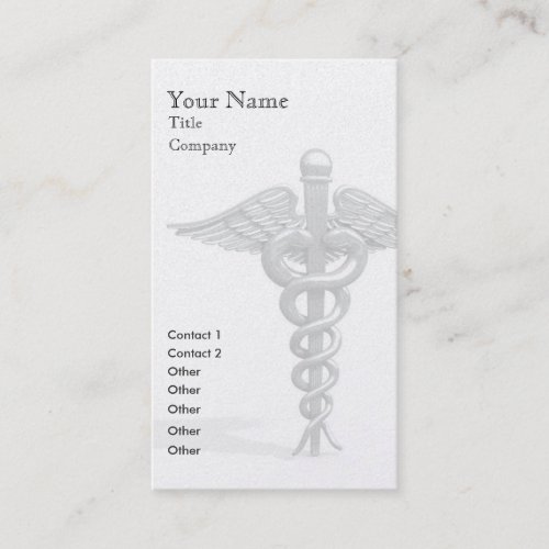 Medical Business Card template - vertical