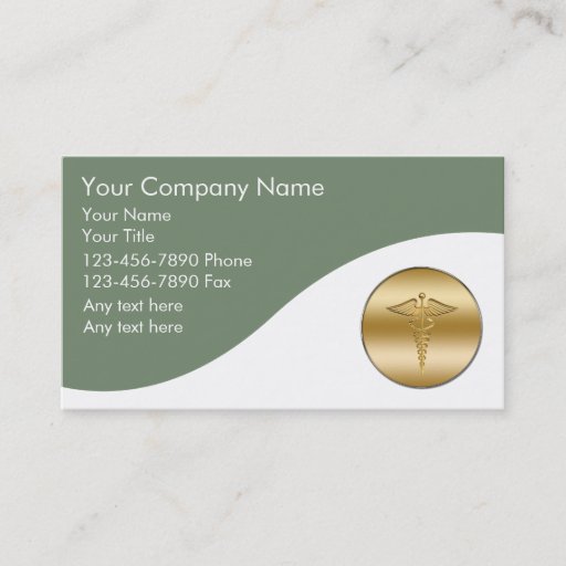 Customizable Medical Business Cards