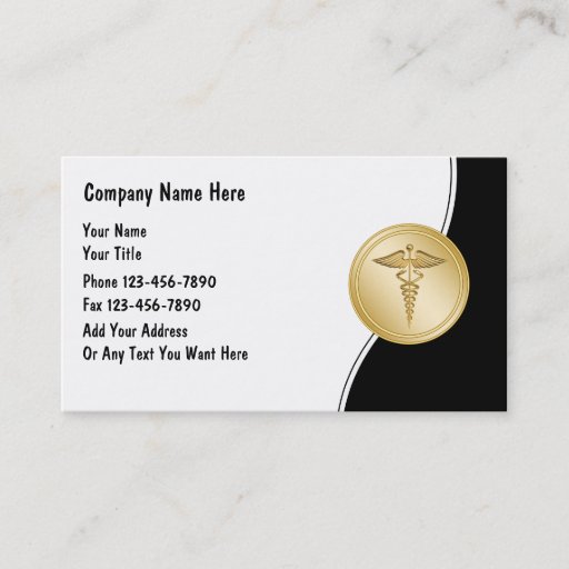 Customizable Medical Business Cards