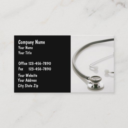 Customizable Medical Business Cards