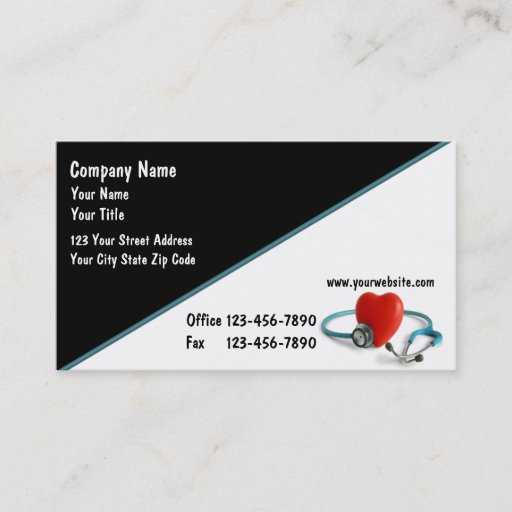 Customizable Medical Business Cards