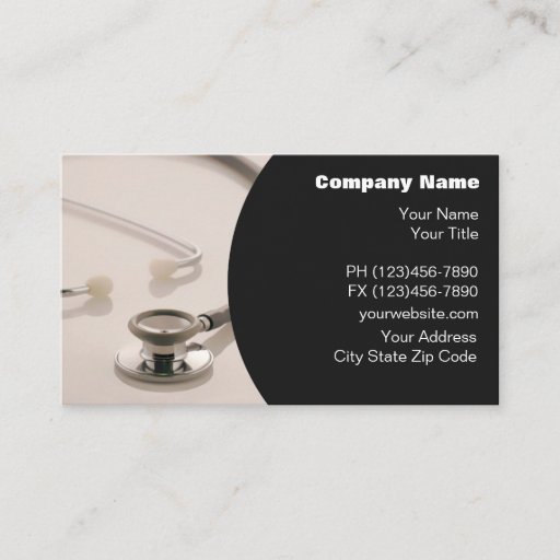 Customizable Medical Business Cards