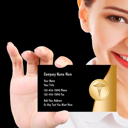 Customizable Medical Business Cards