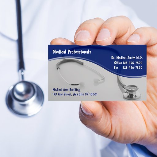 Customizable Medical Business Cards