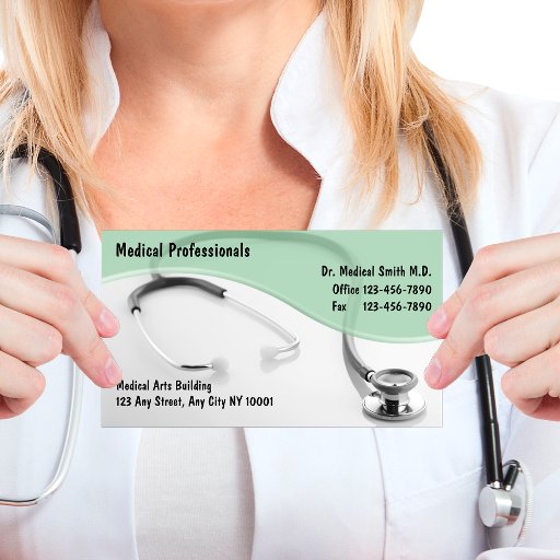 Customizable Medical Business Cards