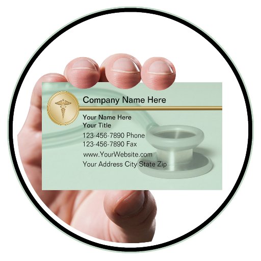 Customizable Medical Business Cards