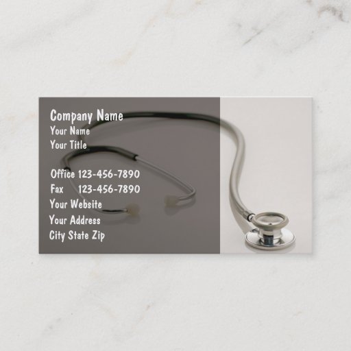 Customizable Medical Business Cards