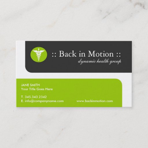 Customizable Medical Business Cards