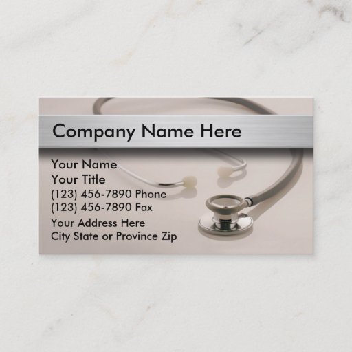 Customizable Medical Business Cards