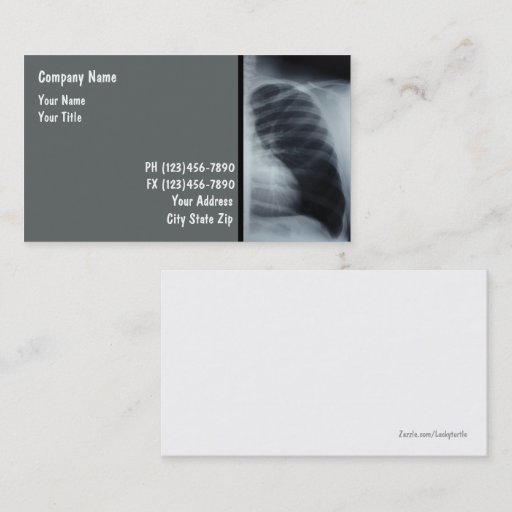 Customizable Medical Business Cards