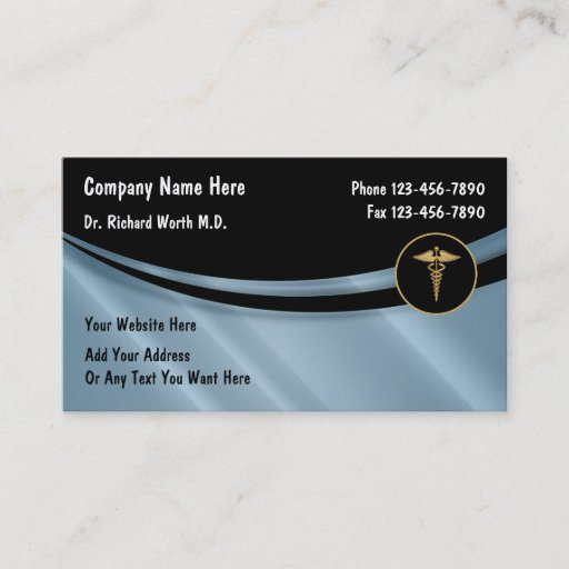 Customizable Medical Business Cards