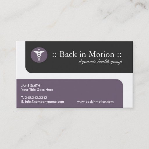 Customizable Medical Business Cards