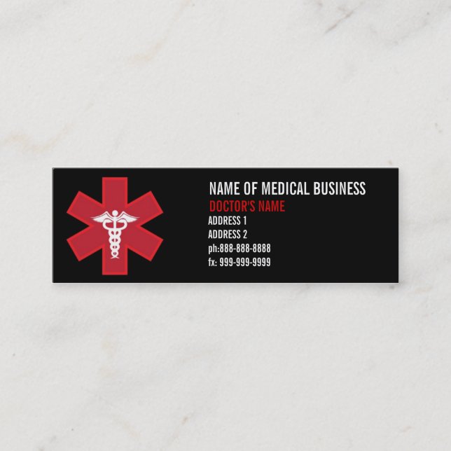 Medical Business Cards (Front)