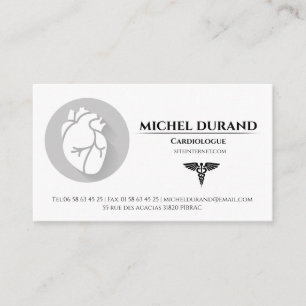 Medical Business Cards Cardiologist