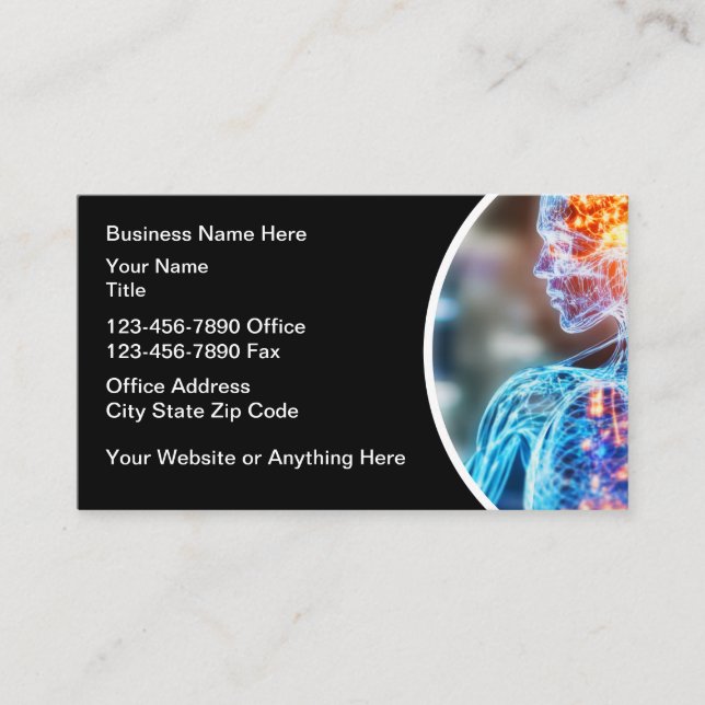 Medical Business Cards Modern Design (Front)