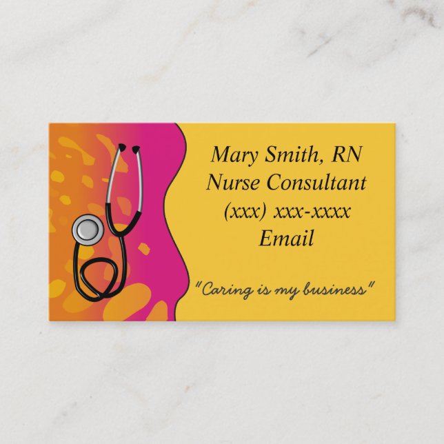 Medical Business Cards Waves (Front)