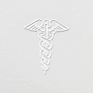 Medical Caduceus Doctor Medicine Image Only No Txt Embosser