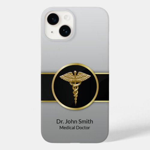 Medical Caduceus Gold Professional Case_Mate iPhone 14 Case