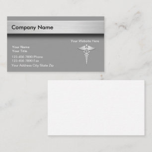 Medical Caduceus Healthcare Business Cards