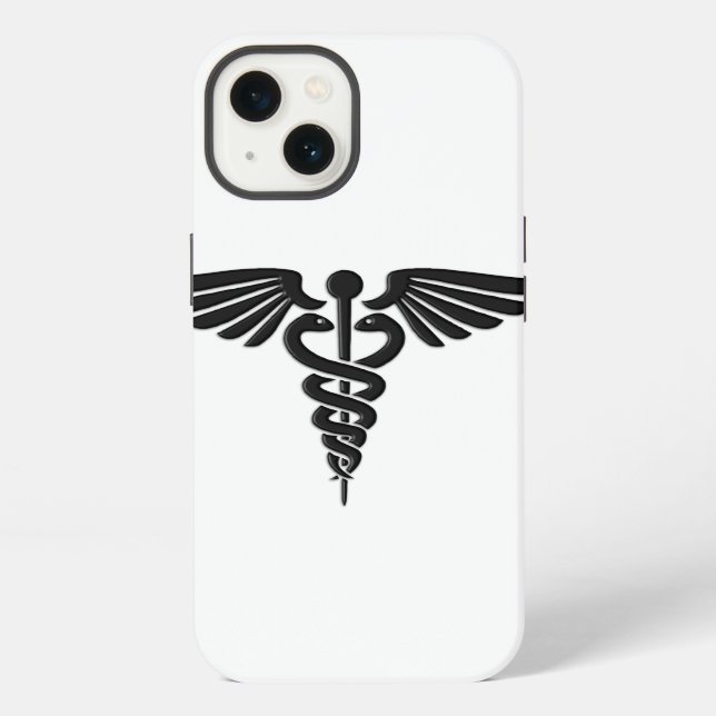 Medical Caduceus Iphone Case (Back)