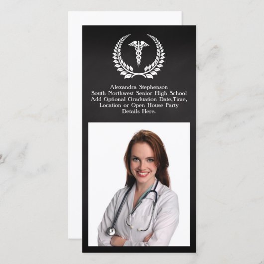 Medical Caduceus Laurel (Front/Back)