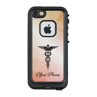 Medical Caduceus Look of Rustic Marble LifeProof FRĒ iPhone SE/5/5s Case